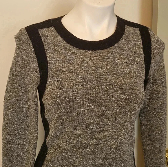 WORTH Colorblock Wool/Silk Blend Dress(2) - Picture 2 of 8